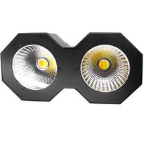 Mini Brut Led Cob 200w 2 Lâmpadas Branco Quente E Frio Dmx