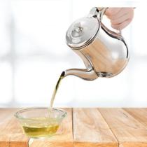 Mini Bule Inox Para Servir Chá Cantinho Do Café Pequeno 420Ml Luxo - UD Mini Bule Inox Para Servir Chá Cantinho Do Café Pequeno 420Ml Luxo - UD