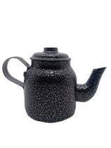 Mini Bule Mancebo Aluminio Craqueado Preto Com Coador Mini Bule Mancebo Aluminio Craqueado Preto Com Coador