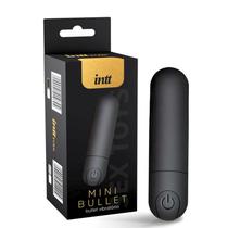 Mini Bullet Vibrador Recarregável com 10 Velocidades Preto - Intt Cosméticos