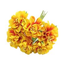 Mini Buquê De Flores De Cravo De Seda 6 Peças Para Decoração De Casa, Casamento, Festa, Artesanato