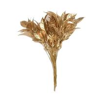 Mini Buquê De Flores Douradas De Natal 6 Peças Flores De Seda Artificial Para Decoração De Casamento