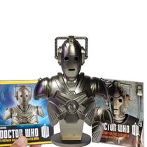 Mini busto doctor who cyberman c/ livreto Mini busto doctor who cyberman c/ livreto