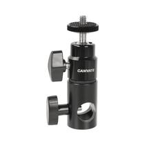 Mini cabeça esférica articulada de 1/4"-20 com suporte de luz CAMVATE