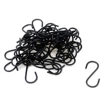 Mini cabide de ornamento S Hooks Meprotal 50 peças de ferro preto de 4,3 cm Mini cabide de ornamento S Hooks Meprotal 50 peças de ferro preto de 4,3 cm
