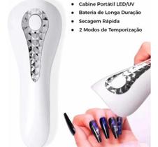 Mini Cabine Led Uv Portátil Secagem Unhas Gel Esmalte 18w Q5
