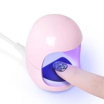 Mini Cabine Secador Unha Portátil Individual ROSA Rápido Esmalte com LED luz UV Mini Cabine Secador Unha Portátil Individual ROSA Rápido Esmalte com LED luz UV