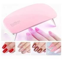 Mini Cabine Uv Gel Forno Unhas Secador Esmalte Portátil Viagem Manicure Bivolt