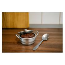 Mini caçarola de alumínio com 2 alças 6,5 cm Mini caçarola de alumínio com 2 alças 6,5 cm