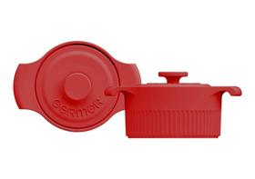 Mini Caçarola De Porcelana Com Tampa Germer Vermelho