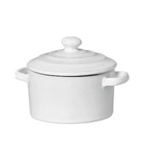 Mini Caçarola em Cerâmica Branca 250ml