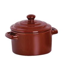 Mini Caçarola em Cerâmica Marrom 250ml