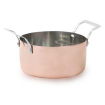 Mini Caçarola Redonda Para Servir Inox Bronze 12 cm - AN908BZ