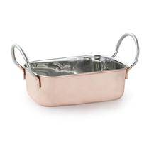 Mini Caçarola Retangular Bronze 17,5X9X9,5Cm Mimo Style