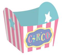 Mini Cachepot Festa Circo Rosa - 10 unidades - Cromus - Rizzo