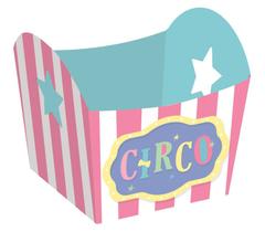 Mini Cachepot Festa Circo Rosa - 10 unidades - Cromus - Rizzo