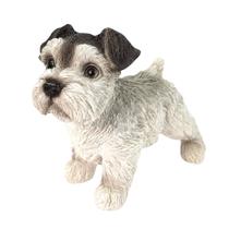 Mini Cachorro Schnauzer Decorativo Branco Pet Decor