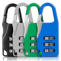 Mini Cadeado Senha Seguro Para Mochilas Material Resistente