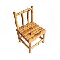 Mini Cadeira Decorativa de Bambu Natural Artesanal 25x14x12 cm