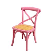 Mini Cadeira Infantil Paris Pink Decorativo Madeira Maciça Mini Cadeira Infantil Paris Pink Decorativo Madeira Maciça