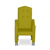 Mini Cadeira Poltrona Infantil Troninho Decorativa Suede Amarelo Mini Cadeira Poltrona Infantil Troninho Decorativa Suede Amarelo