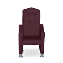Mini Cadeira Poltrona Infantil Troninho Decorativa Suede Bordô Mini Cadeira Poltrona Infantil Troninho Decorativa Suede Bordô