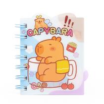 Mini Caderninho Espiral Capivara Capybara Lenticular Escolar Mini Caderninho Espiral Capivara Capybara Lenticular Escolar