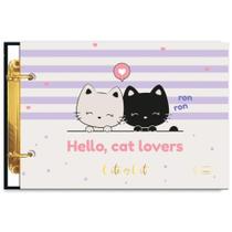 Mini Caderno Argolado Cute Cat 50 Folhas CADERSIL