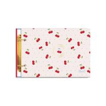 Mini Caderno Argolado Para Ficha Pautada Cherry Lovers Cadersil