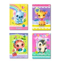 Mini Caderno Escolar de Brochura 80Fls Sweetness Jandaia