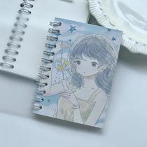 Mini Caderno Fofo De Verão Com Papel Dupla Face Estilo Sal E Adesivos De Menina Para Decoração De