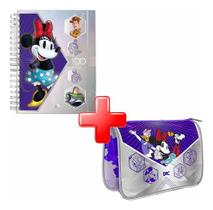 Mini Caderno Smart + Estojo Necessaire Disney 100 Anos Dac