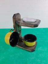 Mini Cafeteira de madeira Mv Mini Cafeteira de madeira Mv