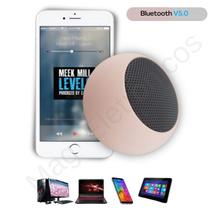 Mini Caixa Caixinha de Som Portatil Bluetooth 5.0 Rosa para PC TV Celular Notebook - Lehmox