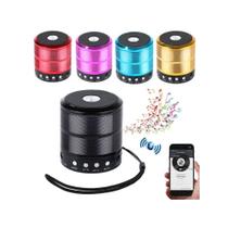 Mini Caixa Caixinha de Som Portátil Bluetooth Mp3 Fm Usb - Blue TI