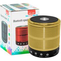 Mini Caixa Caixinha Som Celular Bluetooth 887 Mp3 Fm Usb