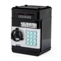Mini caixa cofre eletronico digital com insercao automatica de notas com segredo de 4 digitos