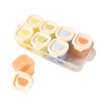 Mini Caixa De Alimentos Complementares Para Bebês, Forma Para Bolo Cozido No Vapor, Bandeja De Gelo