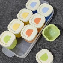 Mini Caixa De Alimentos Complementares Para Bebês, Forma Para Bolo Cozido No Vapor, Bandeja De Gelo Mini Caixa De Alimentos Complementares Para Bebês, Forma Para Bolo Cozido No Vapor, Bandeja De Gelo