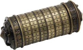 Mini caixa de quebra-cabeça Cryptex Lock Da Vinci Code YOFIT com compartimento