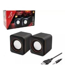 Mini Caixa De Som 2.0 Para Pc Notebook 6w Rms Usb