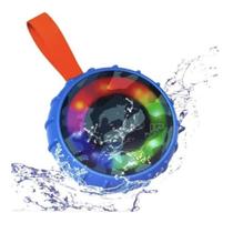 Mini Caixa De Som 5W Bluetooth Portátil Com Led Emborrachada À Prova DÁgua (Azul)