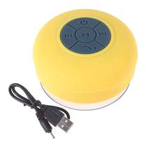 Mini Caixa de Som à Prova D'água Bluetooth USB Amarelo