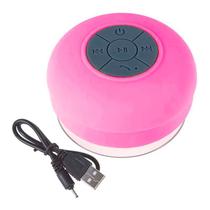 Mini Caixa de Som à Prova D'água Bluetooth USB Rosa - Booglee