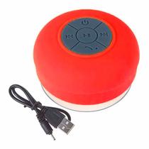 Mini Caixa de Som à Prova D'água Bluetooth USB Vermelho - Booglee