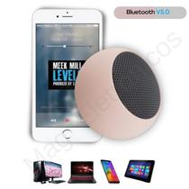 Mini Caixa De Som Bluetooth 5.0 Rosa Pc Tv Celular Notebook