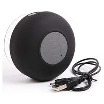 Mini Caixa De Som Bluetooth Portátil Prova DÁgua Ventosa Preto BTS-06