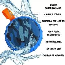 Mini Caixa De Som Camuflada 12h Bateria Bluetooth, SD e AUX Mini Caixa De Som Camuflada 12h Bateria Bluetooth, SD e AUX