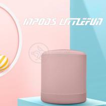 Mini Caixa De Som Inpods Wireless Speaker Potente Little Fun Tws Macaron Portátil Bluetooth V5 Rosa