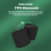 Mini Caixa De Som Inpods Wireless Speaker Potente Little Fun Tws Portátil Bluetooth V5 Preto